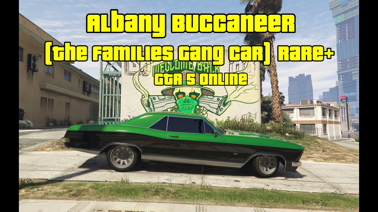 GTA 5 Online - The Families Gang Car #5 - Albany Buccaneer - Green (Rare+)