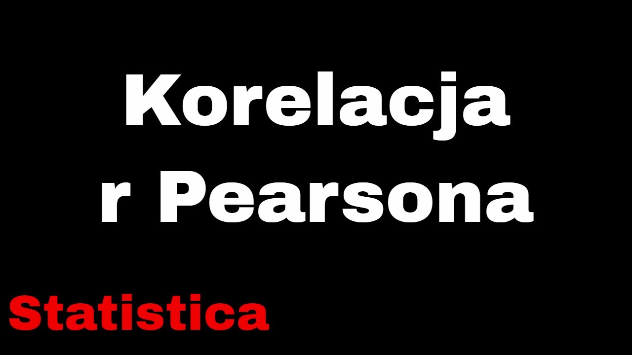 Korelacja r Persona - Statistica