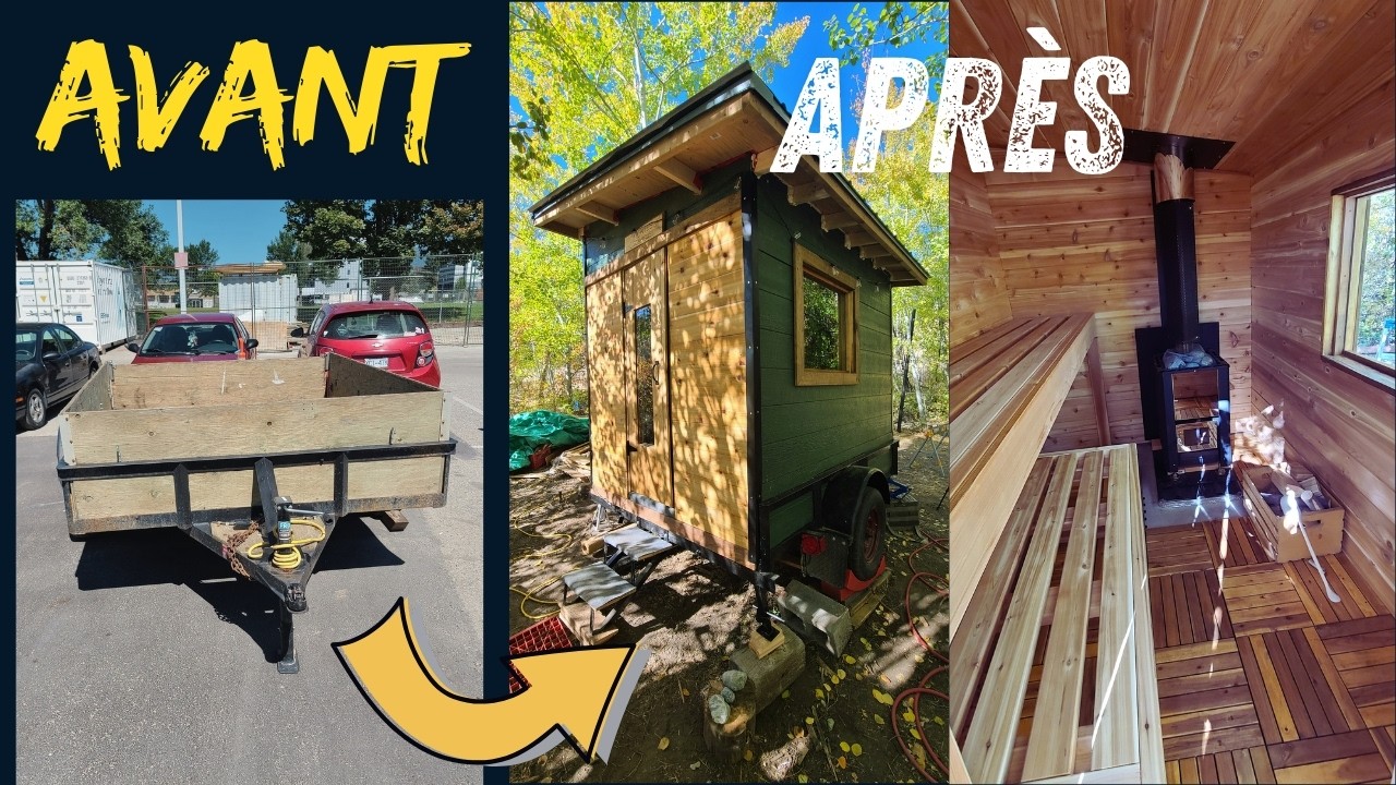 J'AI TROUVÉ UNE VIEILLE REMORQUE ET CONSTRUIT CECI...