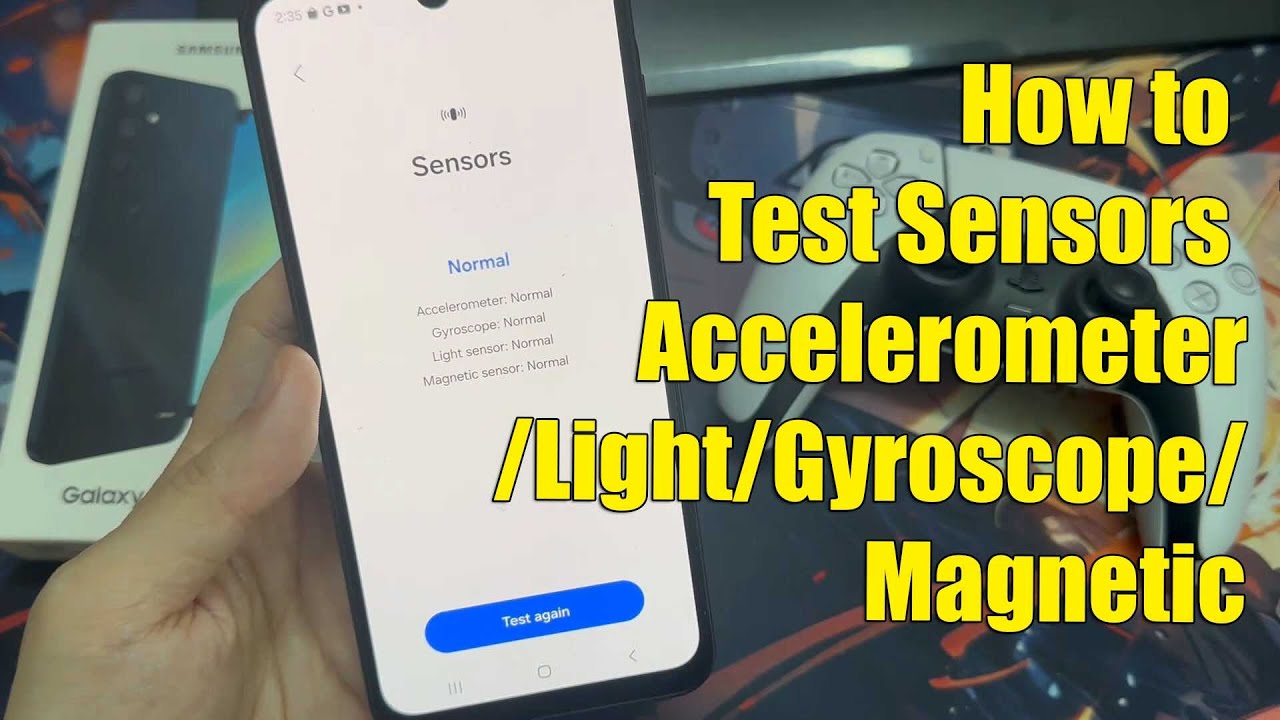 Samsung Galaxy A16 5G: How to Test Sensors Accelerometer/Light/Gyroscope/Magnetic