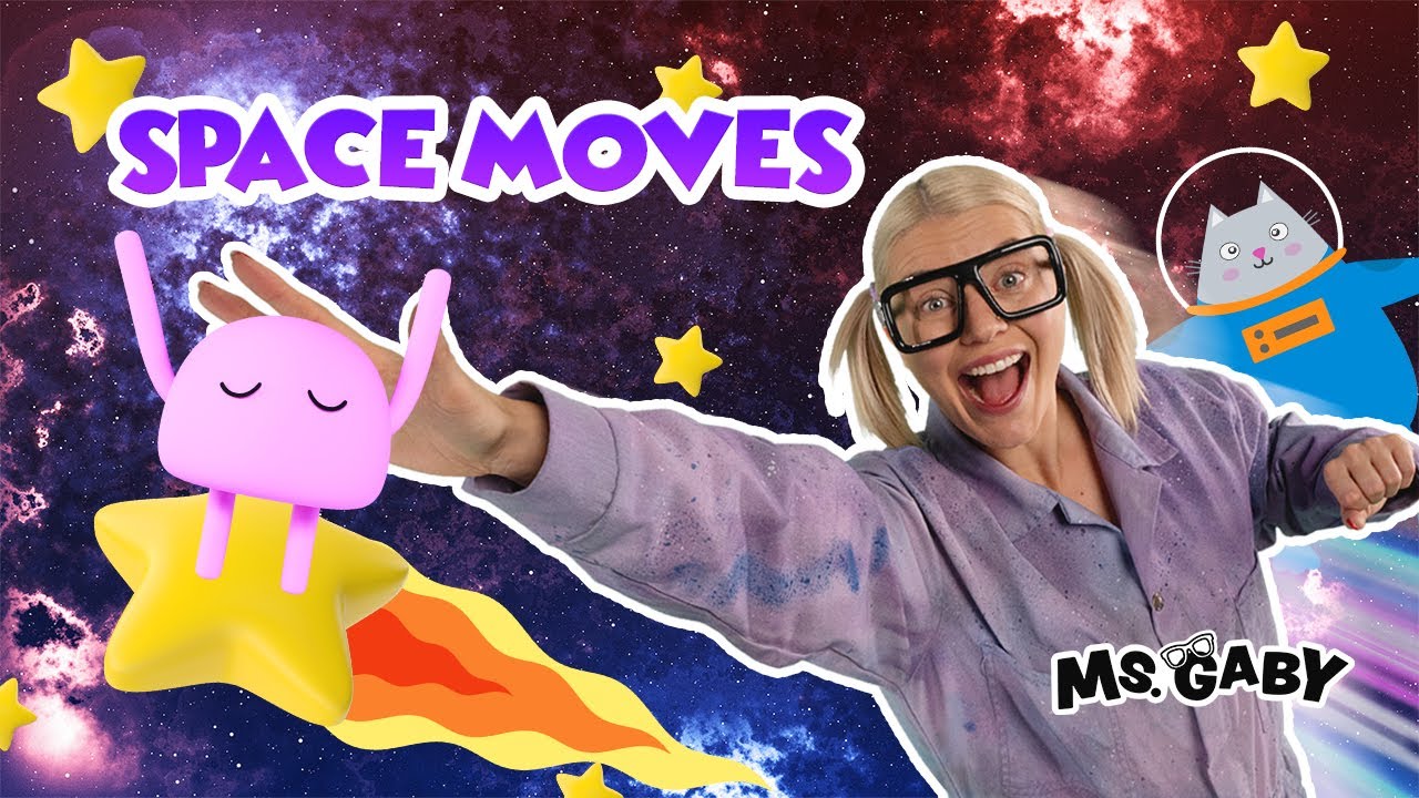Space Moves Dance with Ms. Gaby | Songs for Kids | Interactive Kids Dance Videos 🚀