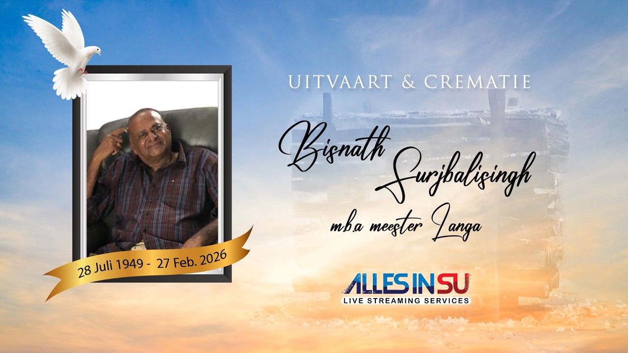 Live Streaming Uitvaart & Crematie: Bisnath Surjbalisingh