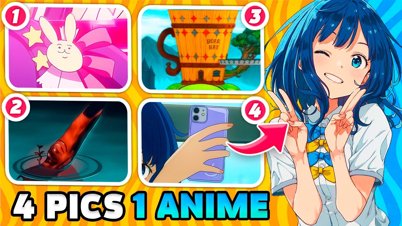4 ITEMS 1 ANIME 🍥⚔️ Anime Pictures Quiz ❤️‍🔥