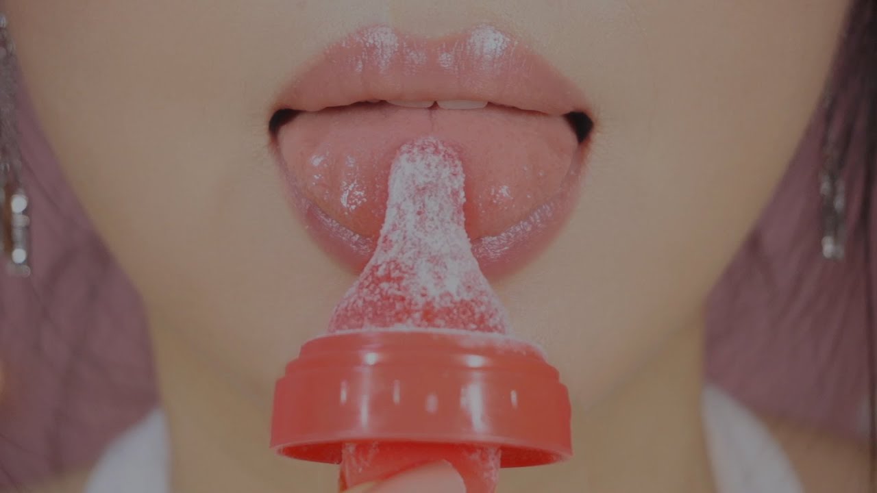 ASMR Big Bottle Pop Eating Sounds (Delicate Mouth Sounds)