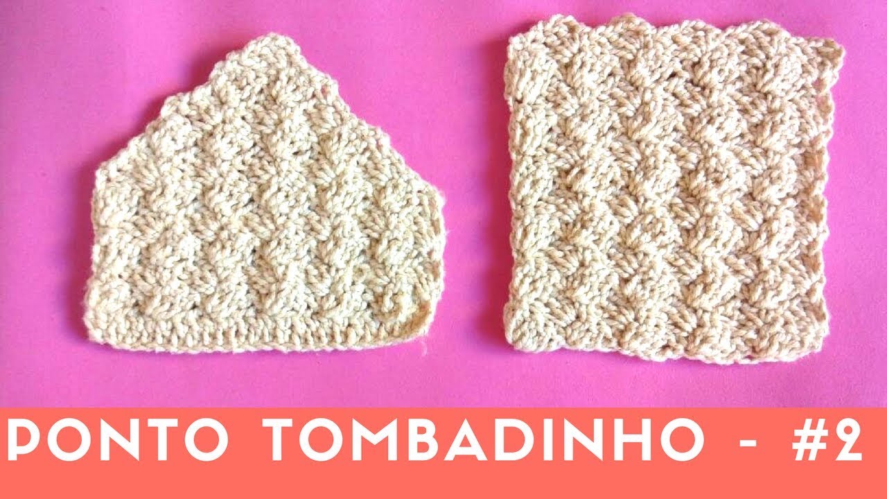 PONTO TOMBADINHO EM CROCHÊ #2