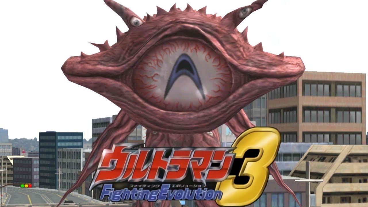 [PS2] Ultraman Fighting Evolution 3 - Battle Mode - Gan Q (1080p 60FPS)