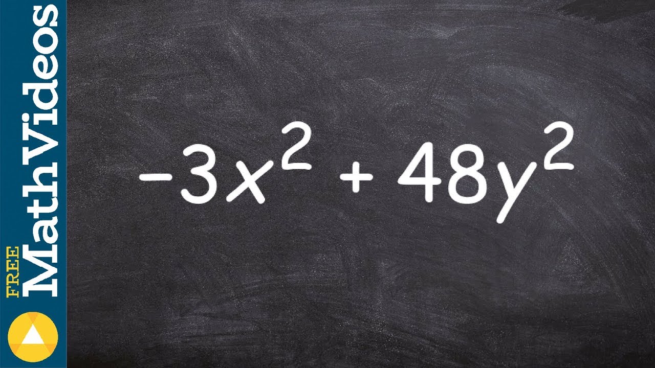 How to factor a binomial by factoring out the GCF as well as by difference of two squares