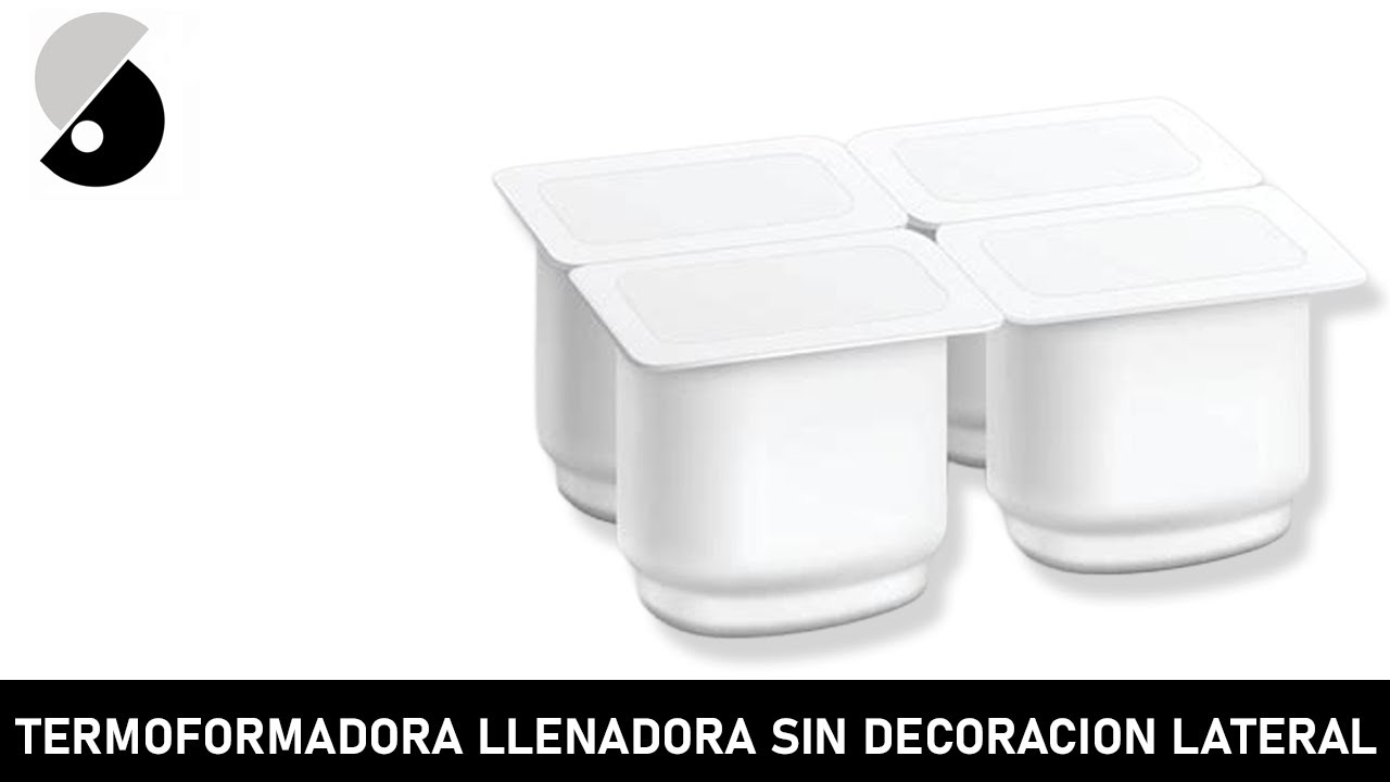 Termoformadora llenadora sin decoración lateral.