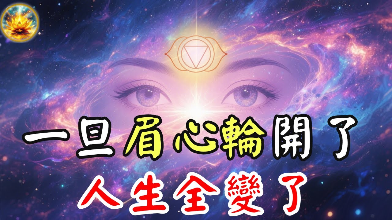 眉心輪沒開，難怪你老是迷茫焦慮！開悟不是幻想，而是一場身心合一的能量覺醒，打開這裡，你的世界會變！ 【宸辰的分享天地】