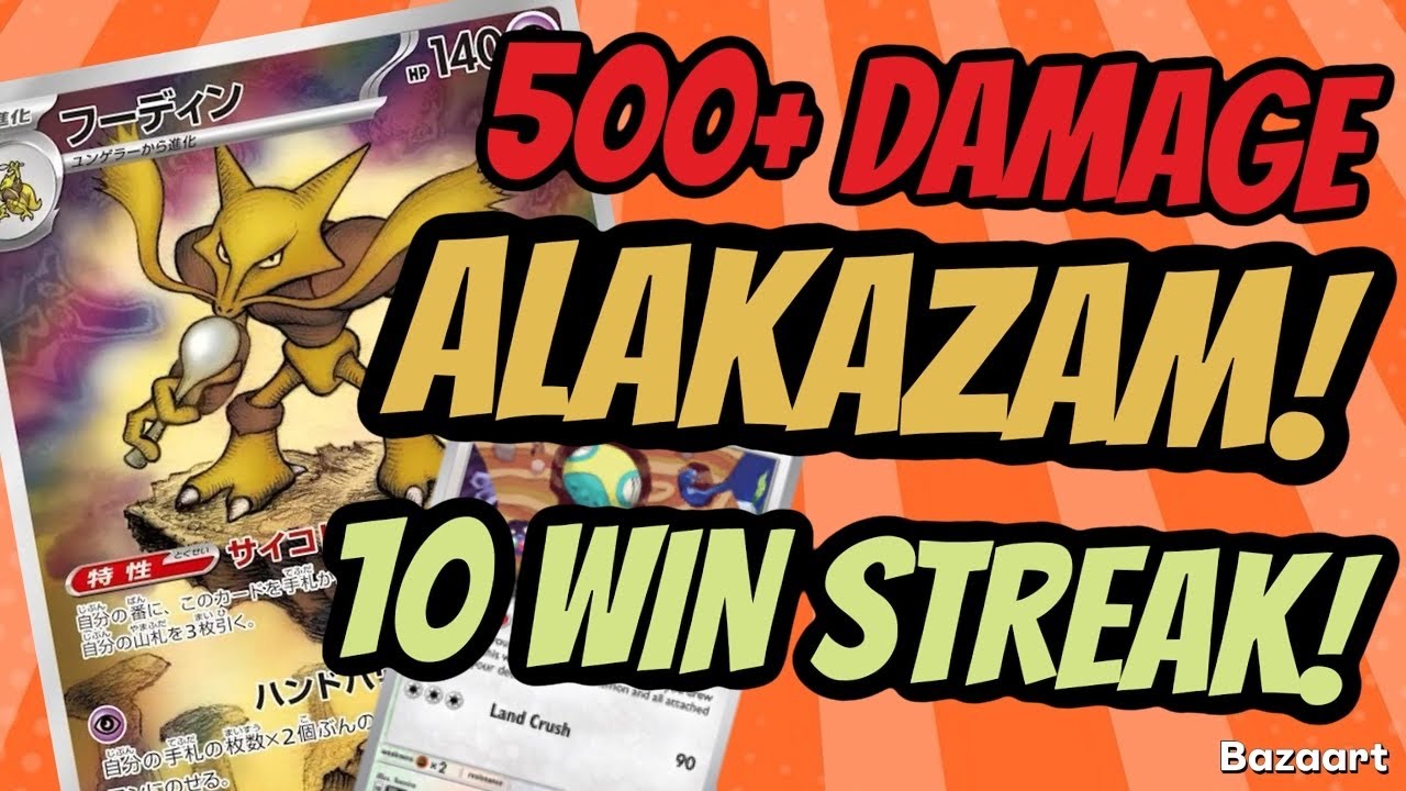 NEW Alakazam Mega Damage! Deck Profile and Game Play!