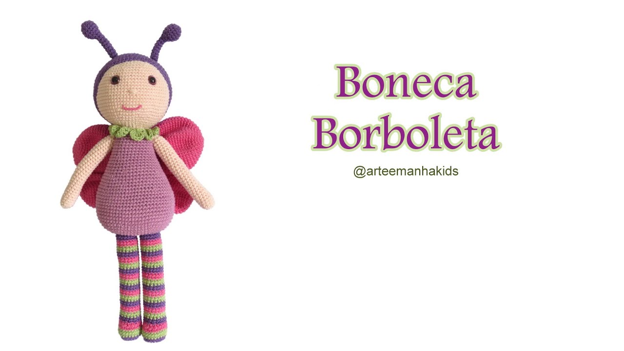 Boneca Borboleta - por @ArteeManhaKids