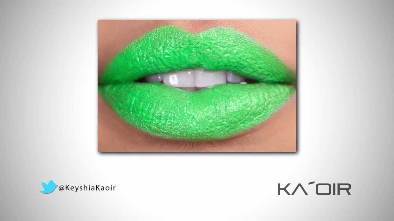 JAMAICA - KA'OIR Green Lipstick Review (feat. @KeyshiaKaoir)