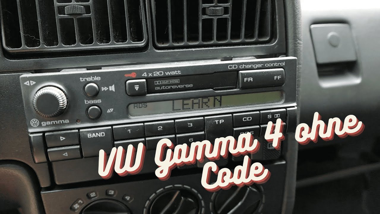 Altes Autoradio VW Gamma 4 IV von Philips Radiocode von EEPROM lesen und aufspielen Radio entsperren