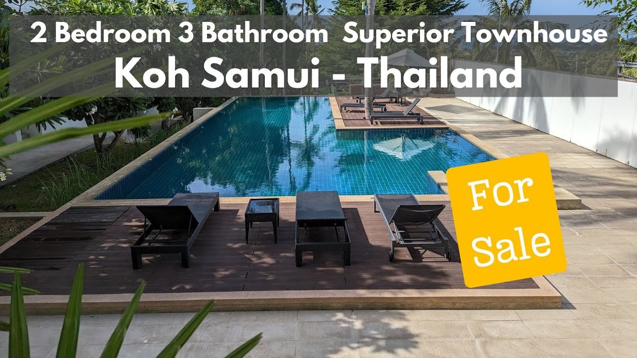 My 2 Bedroom 3-bathroom townhouse in Koh Samui is for Sale and for Rent. #ParkSamui