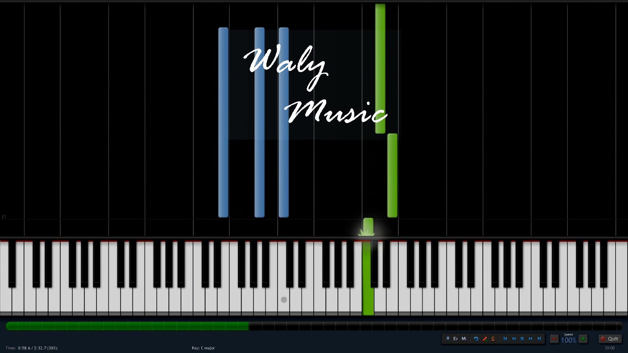 La Boda / Aventura /Synthesia/ Midi Piano 🎼🎹