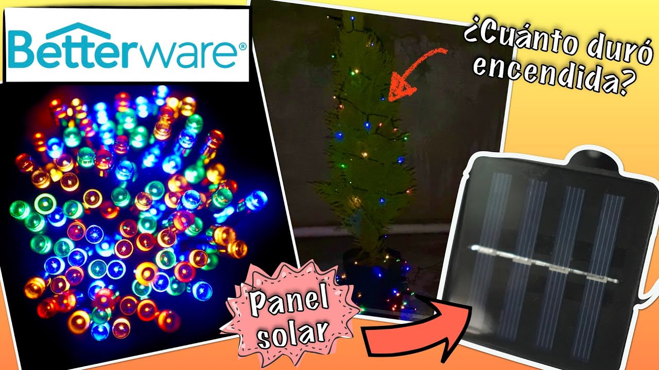 SERIE SOLAR COLORS 🎄BETTERWARE - Luces navideñas con celda solar, ¿Qué tal funcionan?