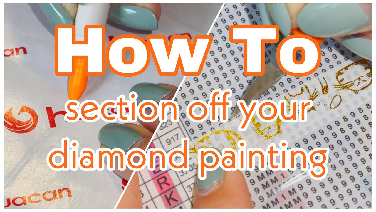 How to Cut Sections on Your Diamond Painting (Clear and White cover sheets)