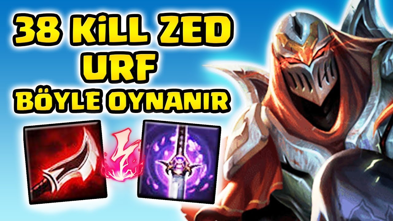 URF ZED İLE 38 KİLL !!! BASEDEN ÇIKARTMADIM KANSER ETTİM !!! | Apophis