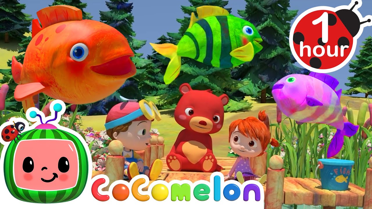 Rainbow Color Fish | 12345 Once I Caught A Fish Alive! | CoComelon Nursery Rhymes & Kids Songs