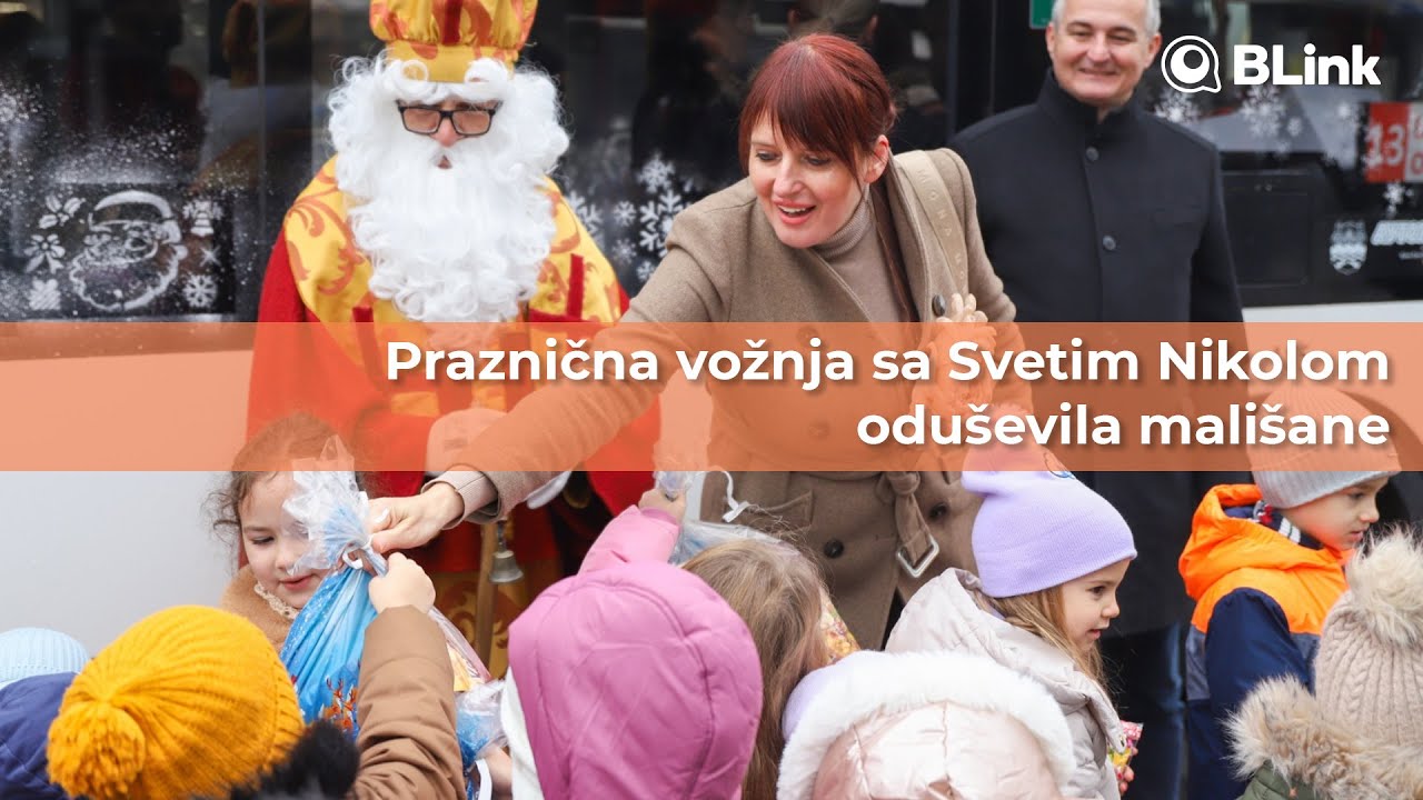 Praznična vožnja sa Svetim Nikolom oduševila mališane | Blink