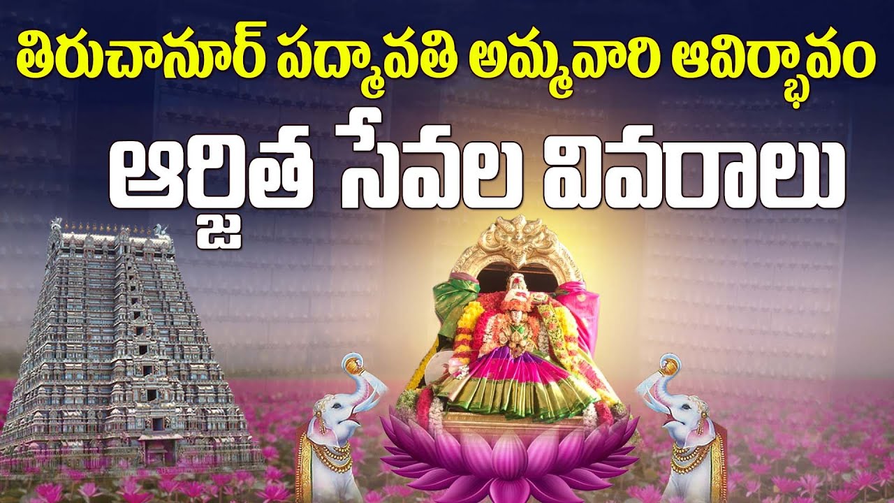 Tiruchanoor padmavathi ammavaru|Arjitha seva information in tirumala|Anu Channel