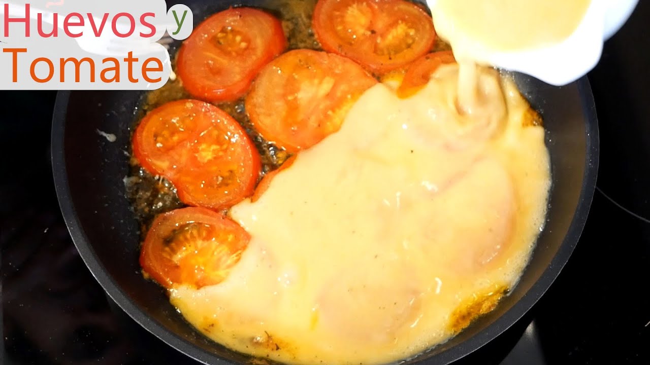 SOLO HUEVOS Y TOMATE (mas las especias que prefieras) no te cansaras de esta RECETA FÁCIL y RÁPIDA🍅🥚