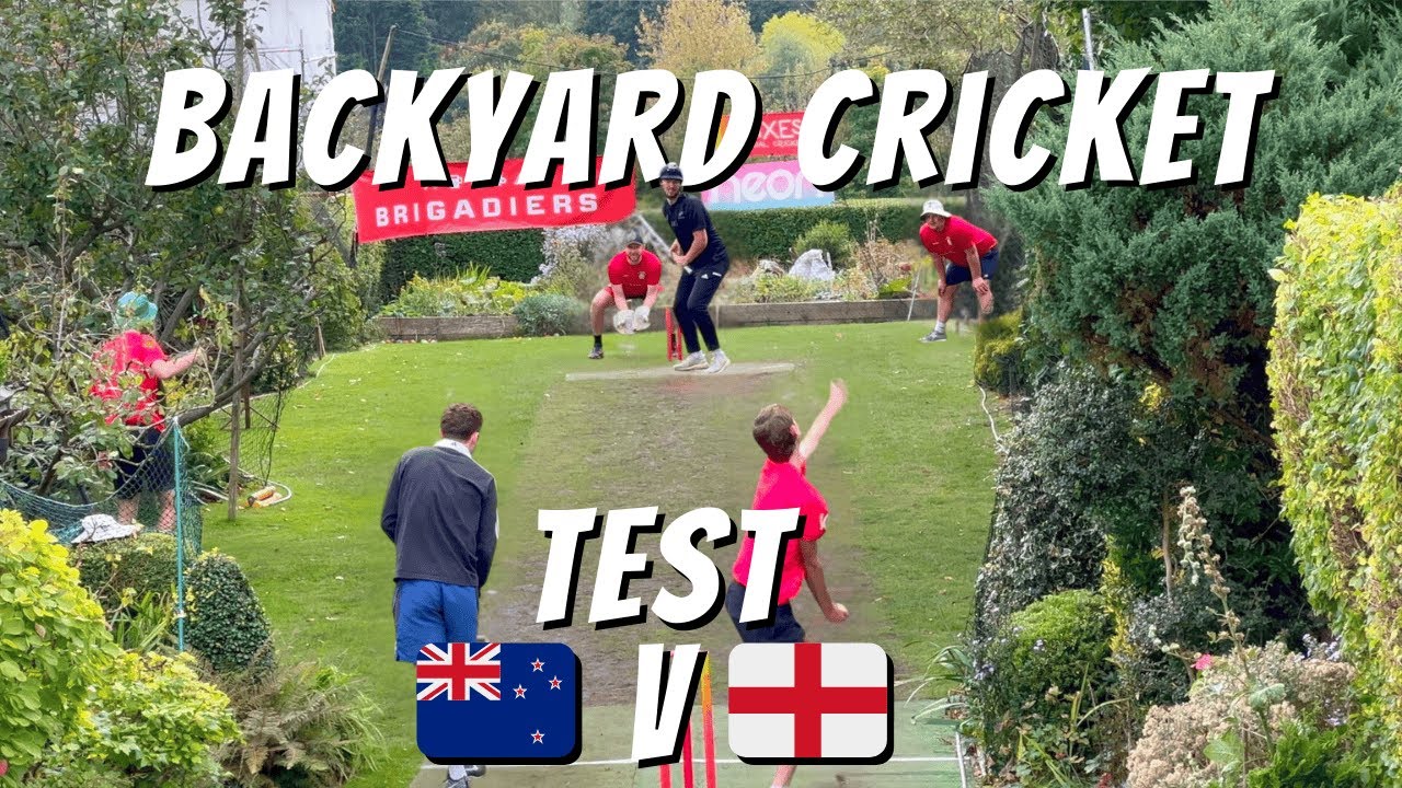 ENG vs NZ Backyard Cricket Test | GoPro POV Cricket | @Backyard Cricket UK