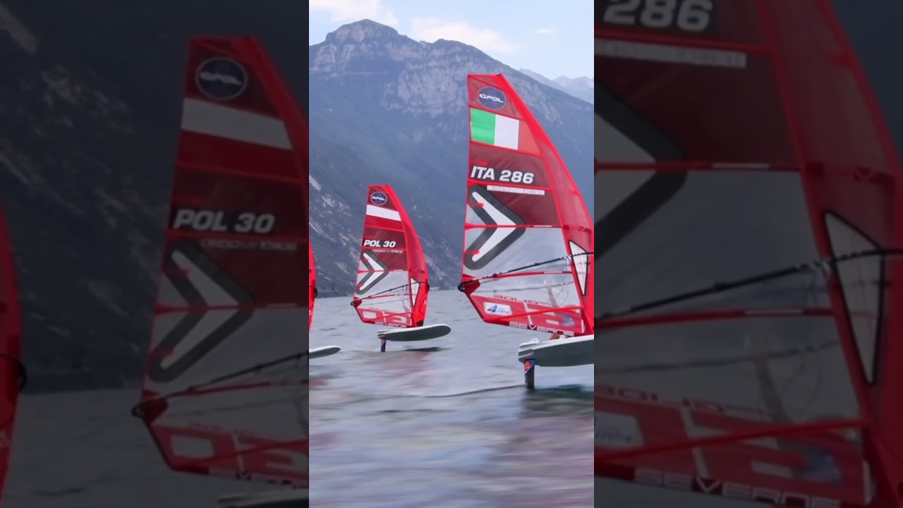 How a close  medal race looks like🤯😱 #iqfoildaily #iqfoil #windsurf #surfing #viral #fyp #shorts