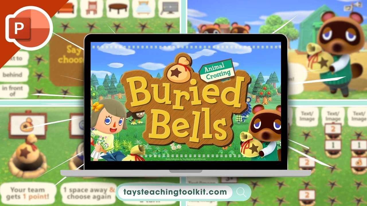 ANIMAL CROSSING: BURIED BELLS | Free PowerPoint Game for ESL, EFL, and Foreign Languages