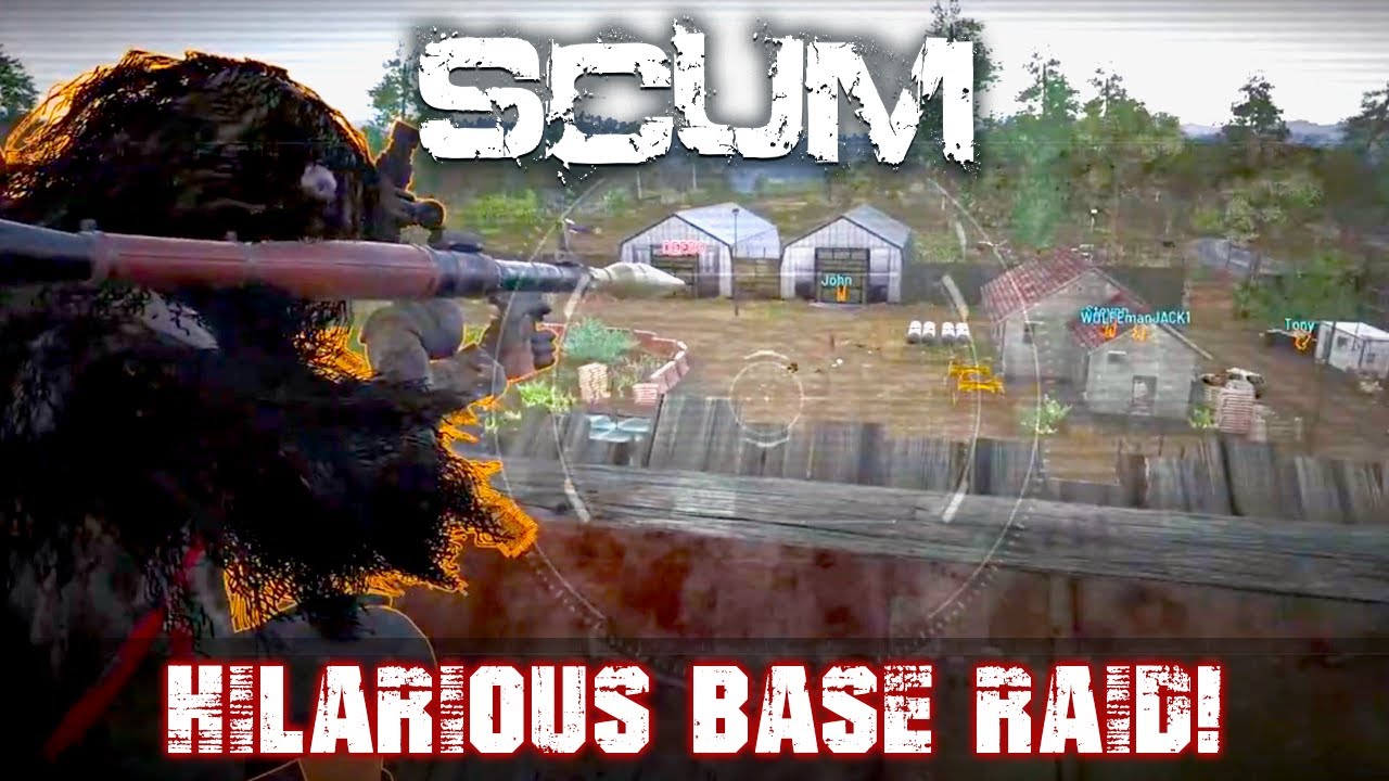 The Funniest Base Raid In The History Of Scum! Pure Chaos! SCUM 0.9!