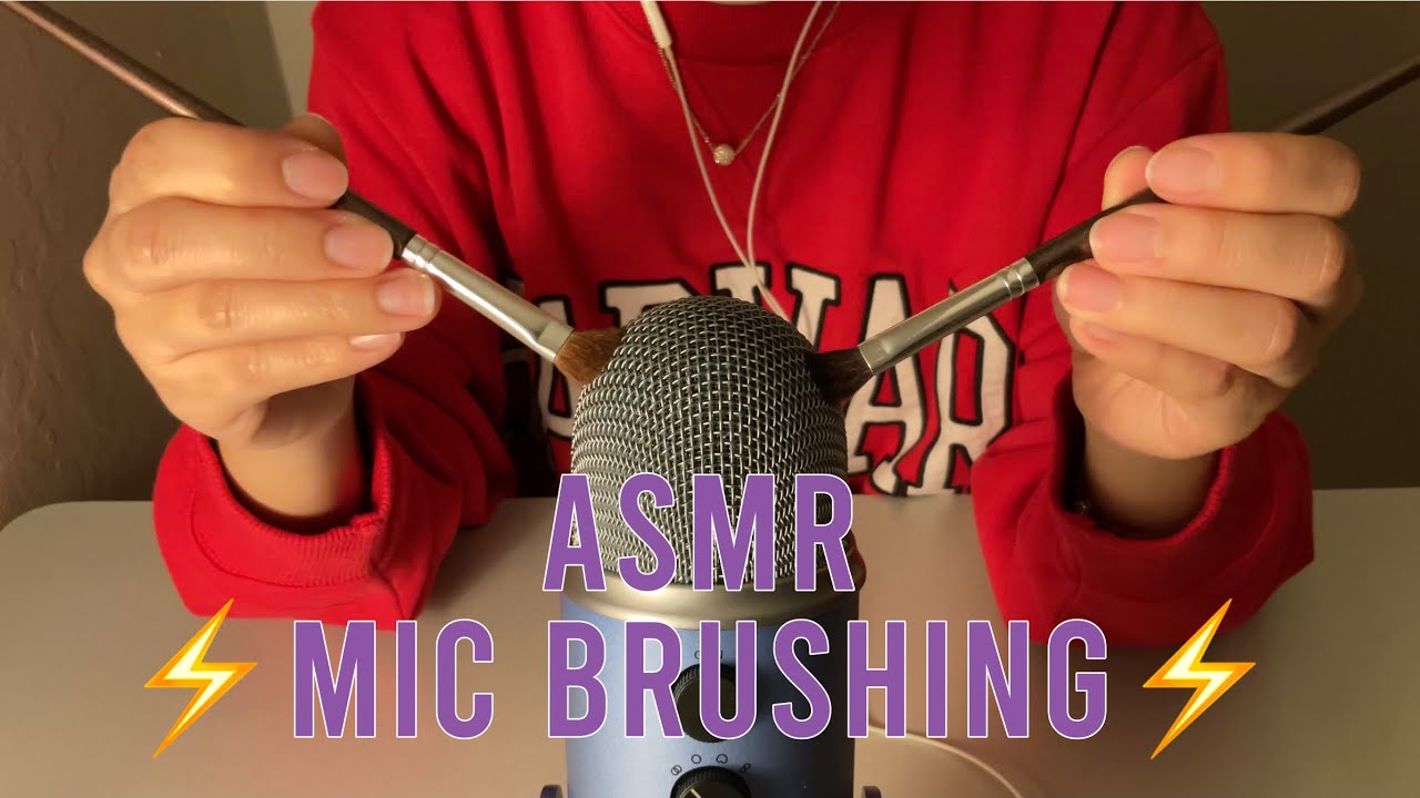 ASMR  Tingly Mic Brushing and Tapping( no talking)