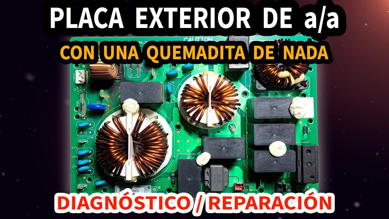 Placa exterior de aire acondicionado MITSUBISHI (Parte 1) | Diagnóstico y reparación