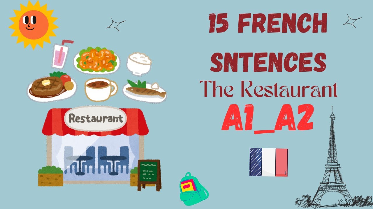 Learn French Sentences (A1) | Listening & Speaking | At The Restaurant