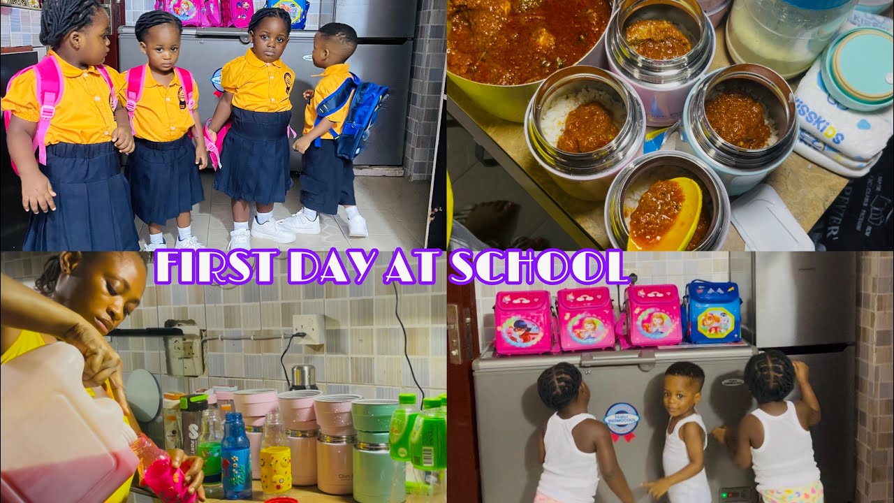 OUR FIRST DAY AT SCHOOL…..