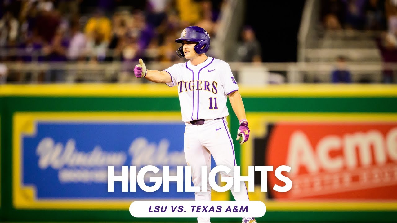 LSU Baseball Wins 6-4 vs No. 1 Texas A&M | Highlights
