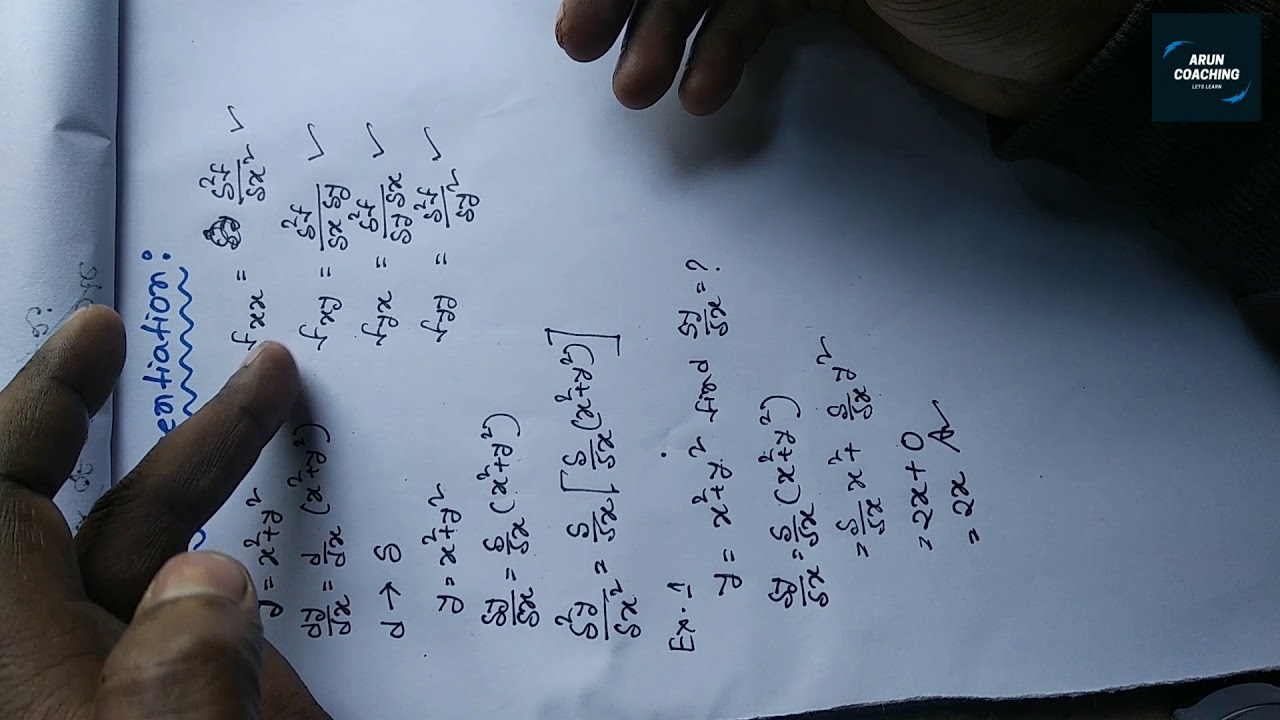 PARTIAL DIFFERENTIATION | PART 1 | JELET | ARUN PAUL.