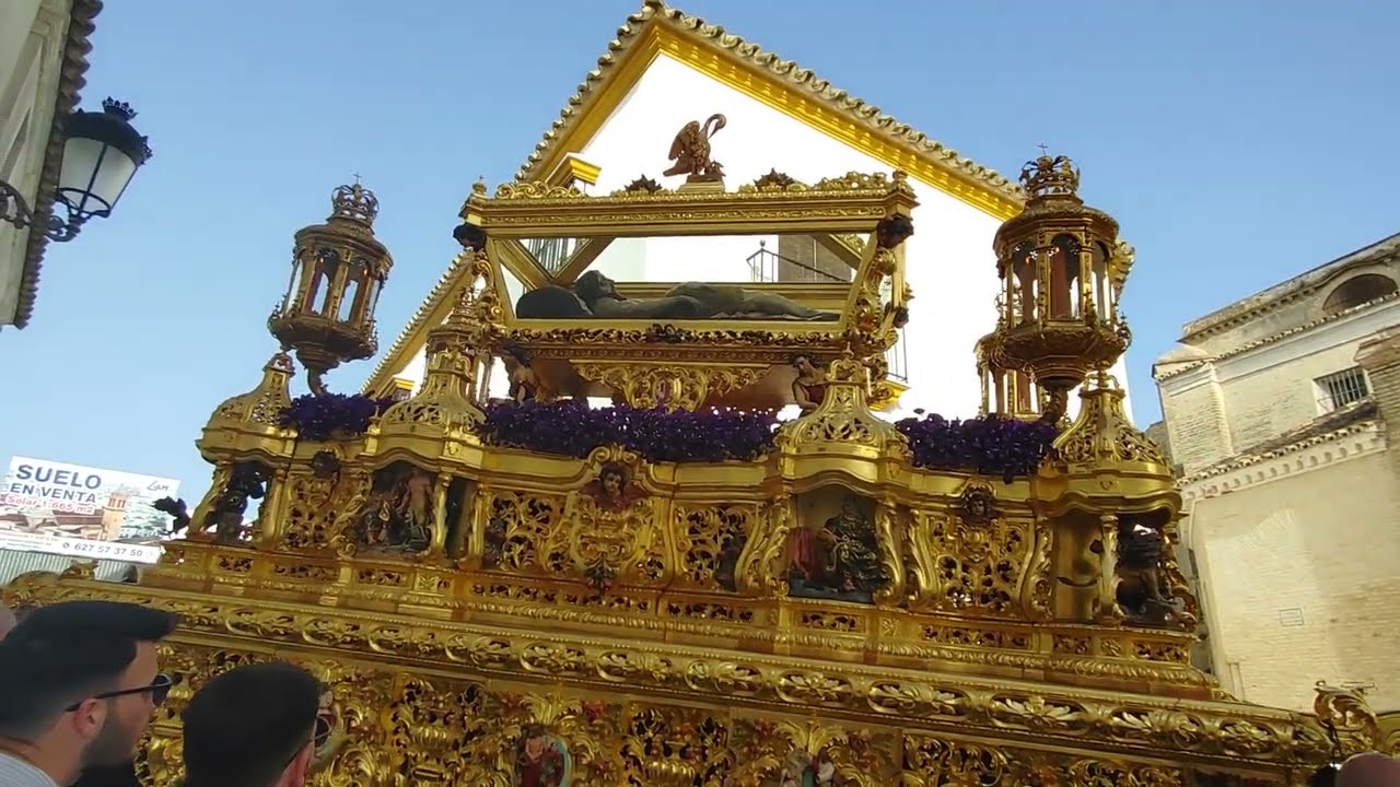 Santo Entierro de Cristo (Hdad de La Soledad) llegando a San Juan - Semana Santa Marchena 2023