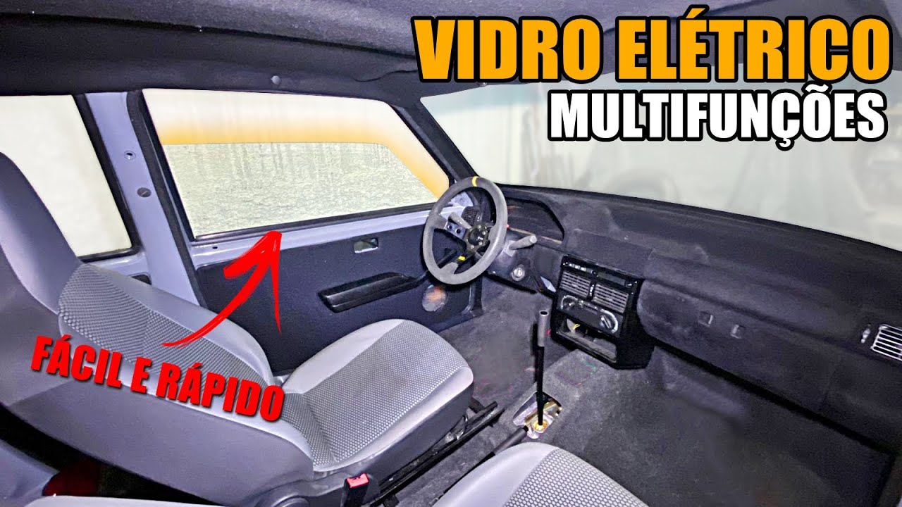 INSTALAÇÃO DO VIDRO ELÉTRICO MULTIFUNÇÕES - REFORMANDO CARRO EM CASA