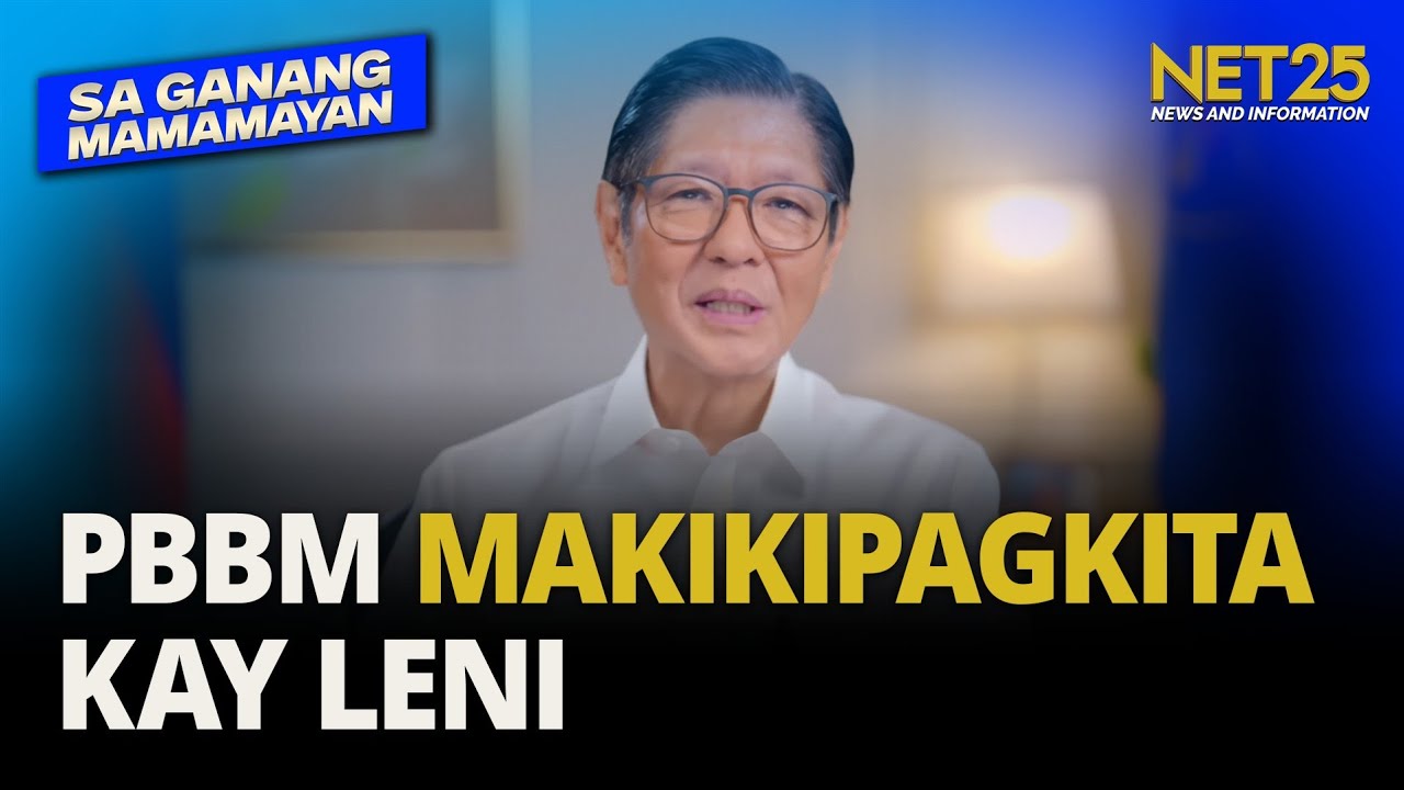 PBBM, makikipagkita kay Robredo sa Naga