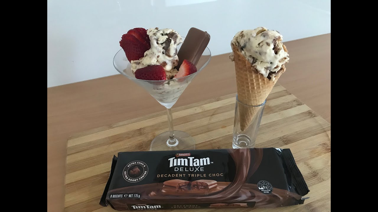 Just 3 Ingredients: Tim Tam Ice cream