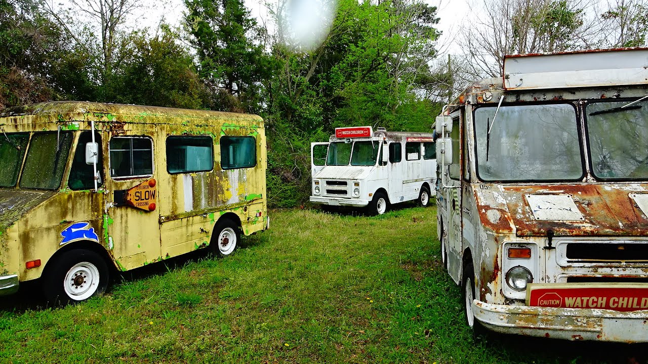 Abandoned Ice Cream Truck Graveyard