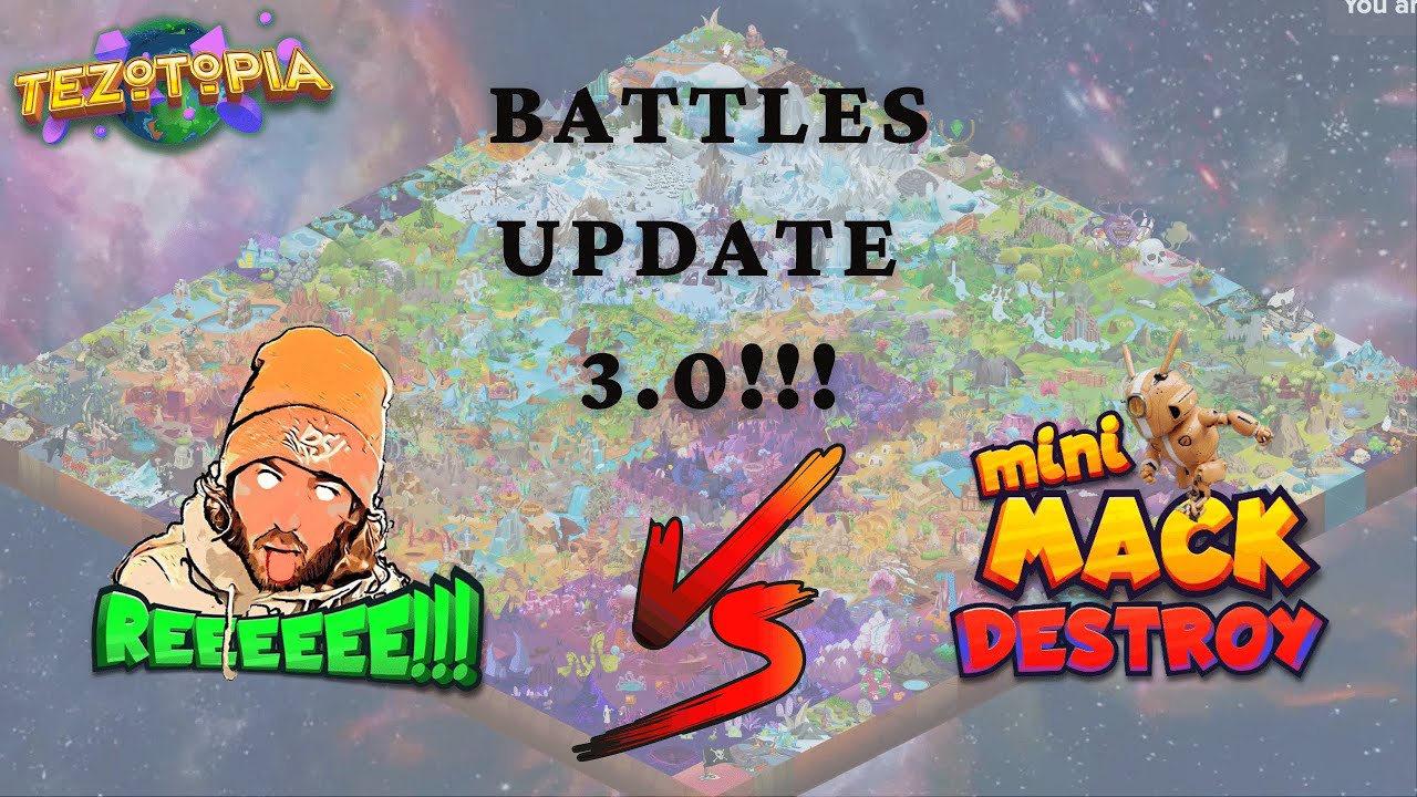 best play-to-earn Tezos game : Tezotopia  Battles 3.0(for GIF barons only)
