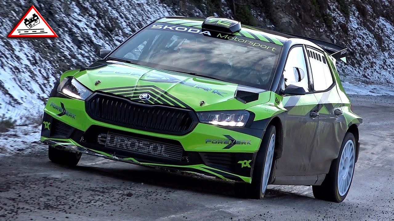 Test Day Toksport WRT | X4 Škoda Fabia RS Rally2 | Pre Rallye Monte-Carlo 2023 [Passats de canto]