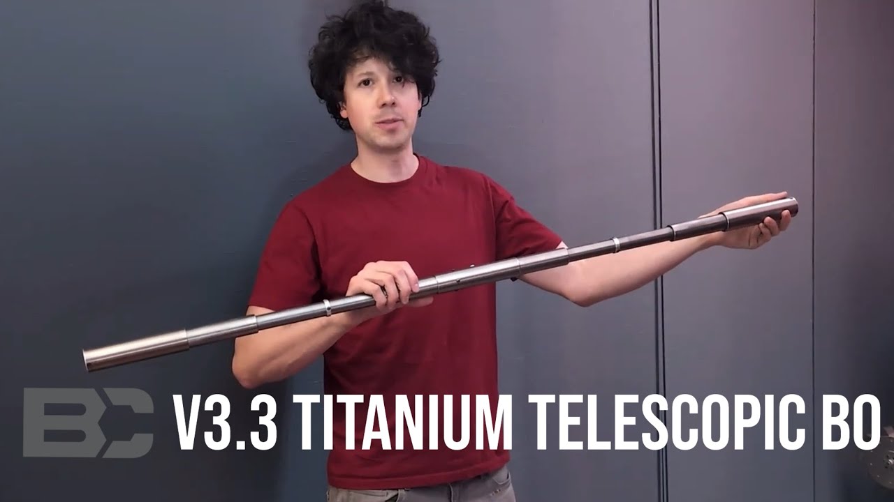 Titanium Telescopic Bo Staff V3.3 - Extension Lock and Quick Disconnect Demo
