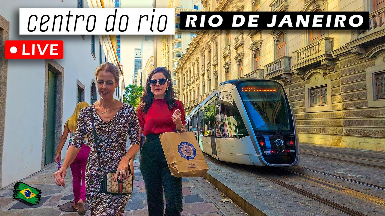 🔴 LIVE&nbsp;&mdash;&nbsp;RIO&nbsp;DE&nbsp;JANEIRO&nbsp;Downtown &mdash; Walking Tour of The Marvelous City! 【 4 HRS 】 Brazil, 2025