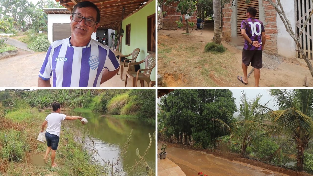 DEI UM MAL JEITO NA COLUNA, MINHA ESPOSA FOI QUEM ALIMENTOU OS PEIXES HOJE + CHUVA