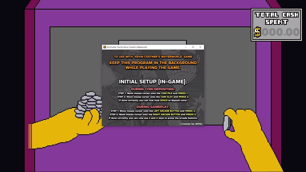 Piss Purifier Tool for Kevin Costner's Waterworld fan-game