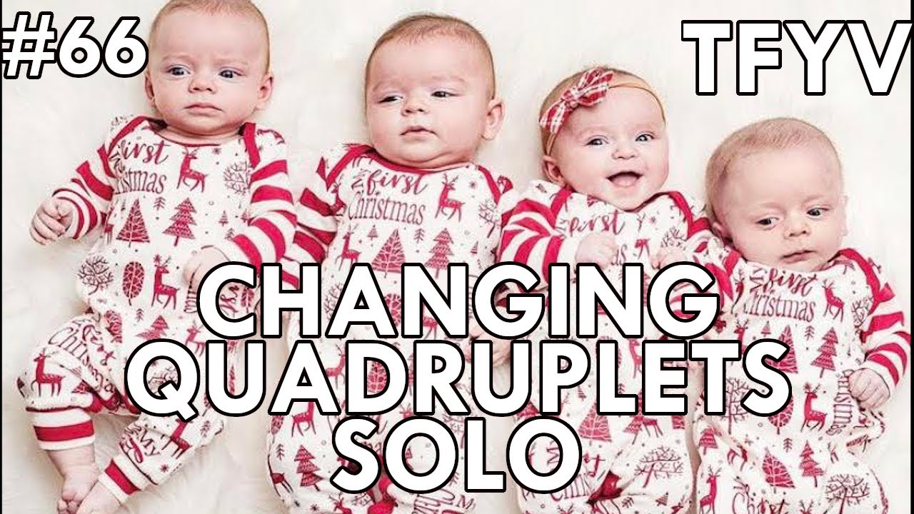 Changing QUADRUPLETS SOLO, MOMMY Edition! | Family of 11 with QUADRUPLETS | TFYV #66