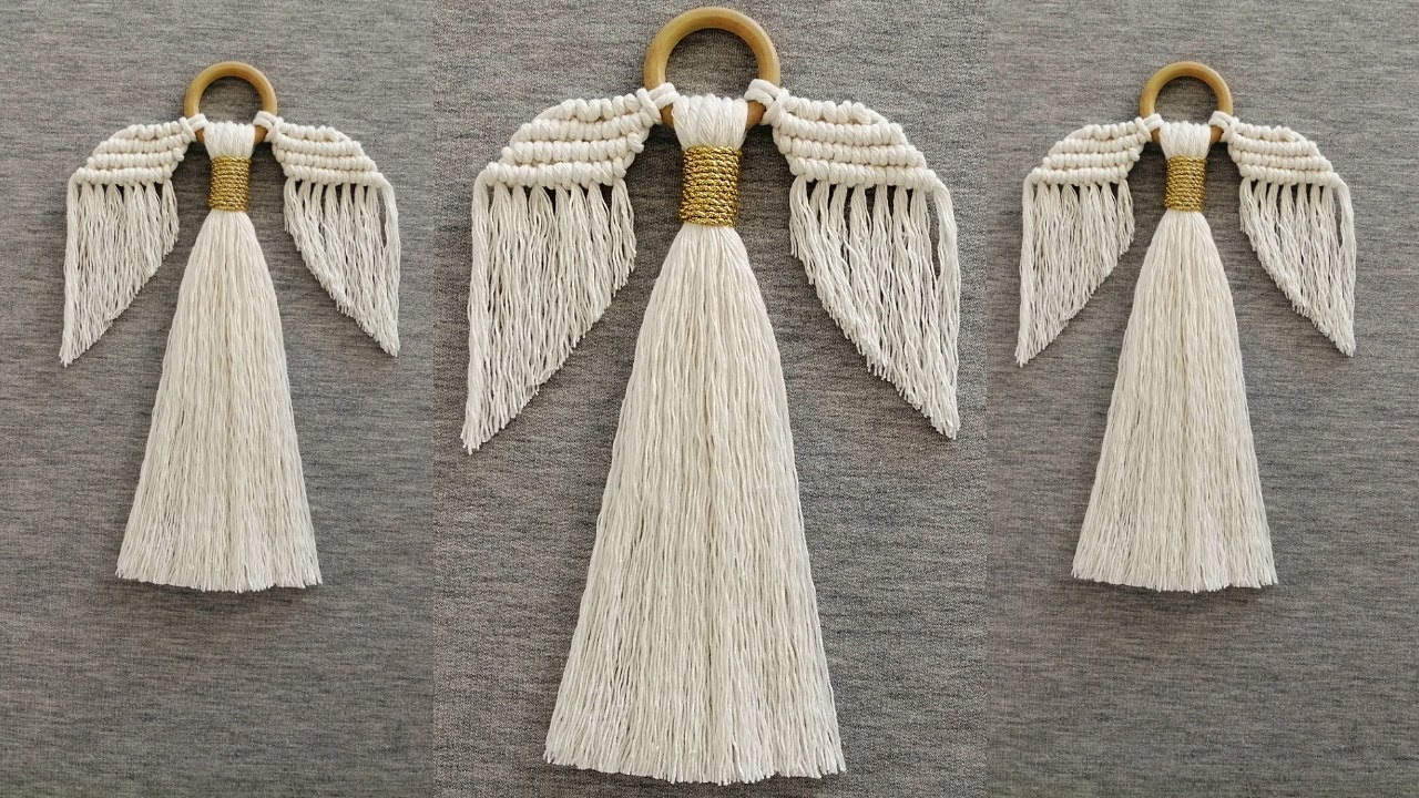DIY ANGEL en MACRAME (paso a paso) | DIY Macrame Angel Tutorial