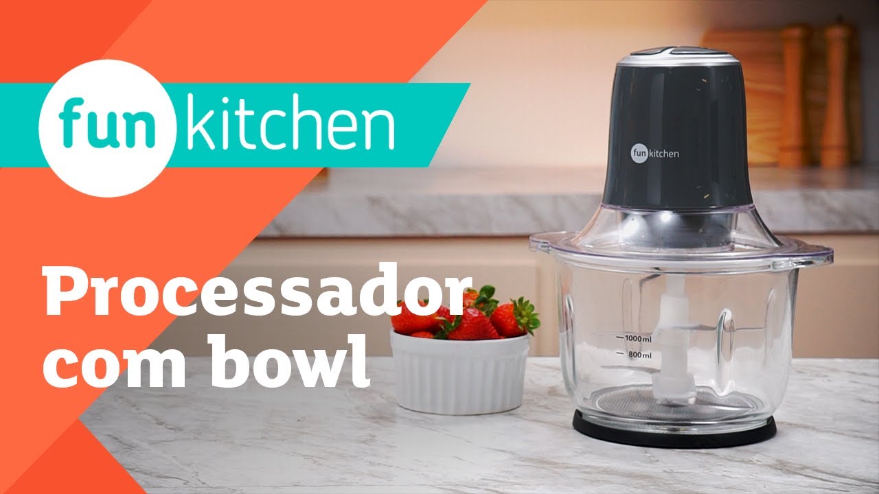 Processador com bowl de vidro 2L, 127V e 220V